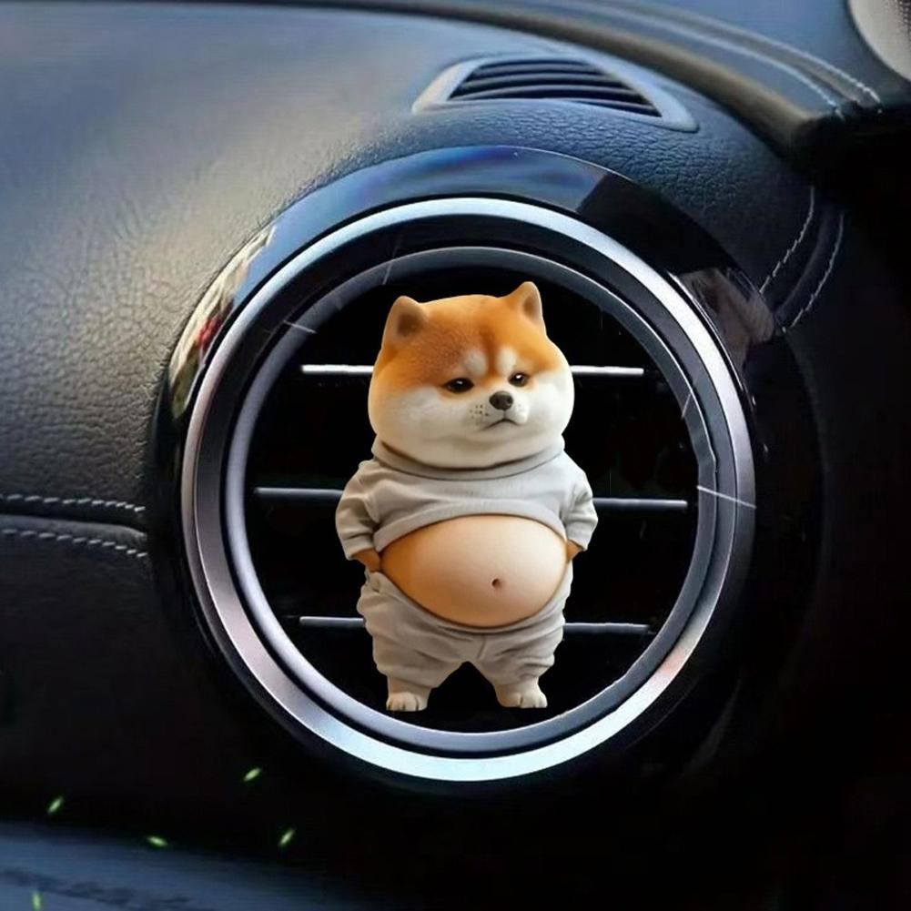 Car Dog Air Freshener Diffuser Outlet Vent Perfume Clips Air Outlet Aroma Diffuser Ventilation Clip Car Interior Decoration