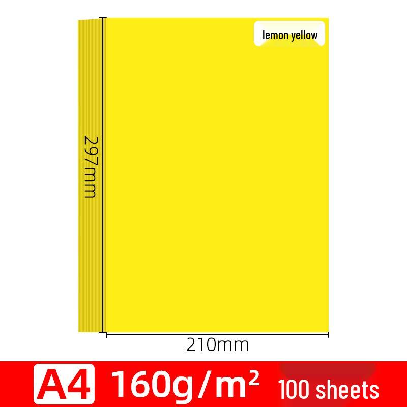 Tangerine A4 Color Paper: 70g Cardstock for Office & Handmade Origami, Gold.