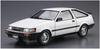 Aoshima Bunka Kyozai Die Modellauto-Serie Toyota AE85 Corolla Levin 1500SR 1985 Plastikmodell 1/24 Nr.85