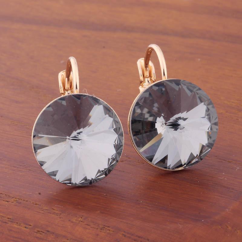 Boucles d'oreilles rondes colorées de 14 mm