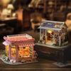 Cuteroom Miniature Dollhouse Kit DIY Wooden Cat Paradise with Mini Furniture Home Decor Gift for Beginners