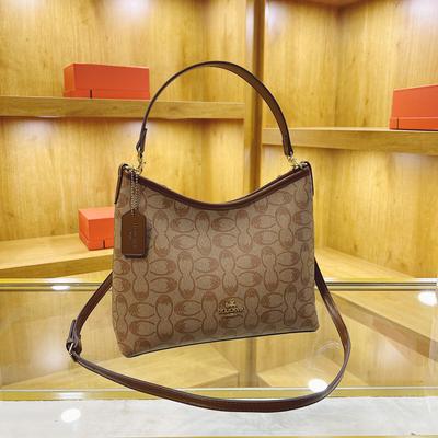 New Bag - Shoulder Messenger Bag with Retro Print  Casual Feminine Bag  Donut Bag  Tide  Elegant Style  Chic Look