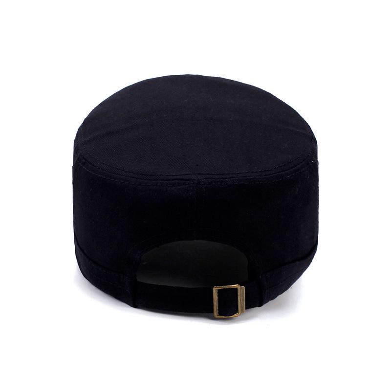 Korean Style Men's Camouflage Embroidered Sun Hat - Outdoor Flat Top for Spring & Autumn