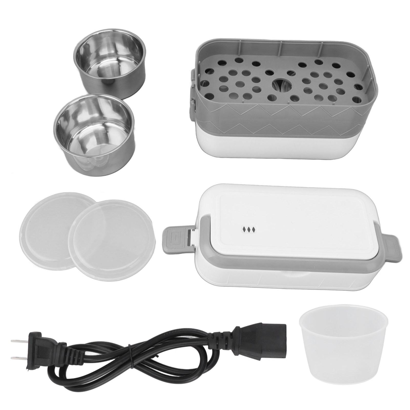 

Portable Electric Lunch Box Stainless Steel Inner Liner Leakproof Heated Lunch Box for Office