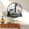 Metal Sign Wall Art Maritime Nautical Decor Rustic Home Beach House Outdoor Gift