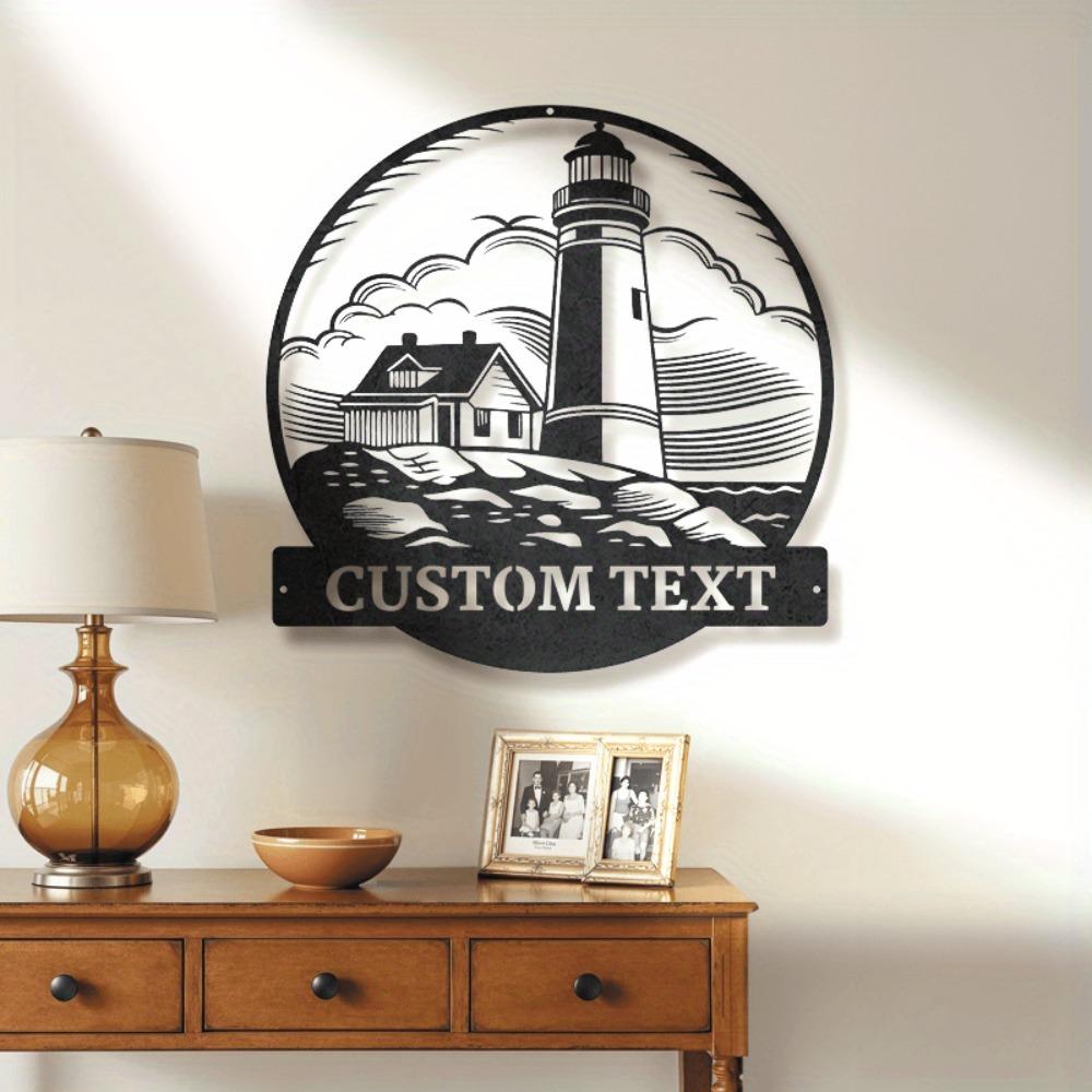 Metal Sign Wall Art Maritime Nautical Decor Rustic Home Beach House Outdoor Gift