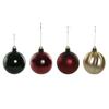 Multicolor Christmas Balls - Home ESPRIT - Red Green - Polyethylene - 28x12x42 Cm - 34 Pieces