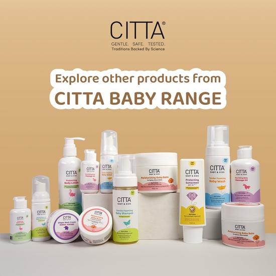 CITTA Kids Neem Hair Comb | Newborn & Adults | Gentle On Hair & Scalp | Detangles Hair Without Breakage| Safe for Sensitive Skin