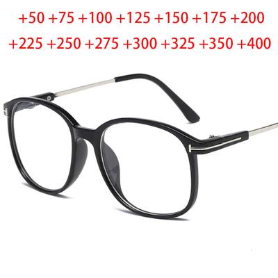 Oversize Big Frame Reading Glasses Presbyopic Eyewear Male Female Hyperopia Glasses With Strength +0.5 +0.75 +1.0 +1.25 To +4.0