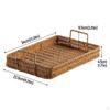 Farmhouse Hand Woven Serving Tray Entryway Keys Storage Trays Decorative Rustic Fruit Bowl Holder