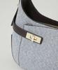 Nano Universe Turnlock Belt Canvas One-Handle Bag, Women's, F 040, Beige, 669-6132309