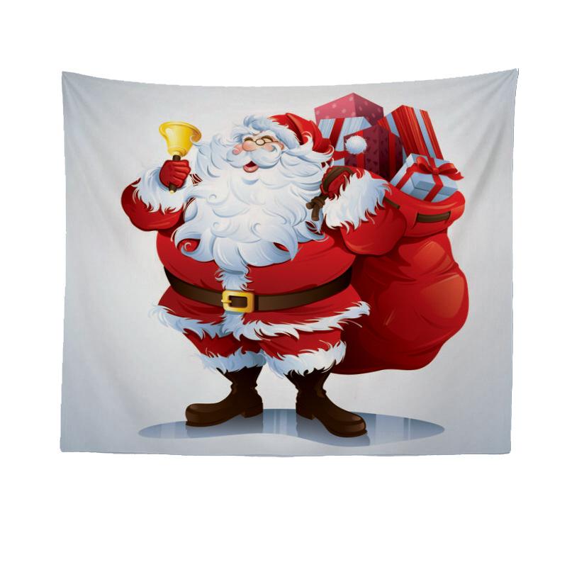 Foreign Trade Beach Towel Wall Hanging Cloth Christmas Santa Home Printed Tapestry