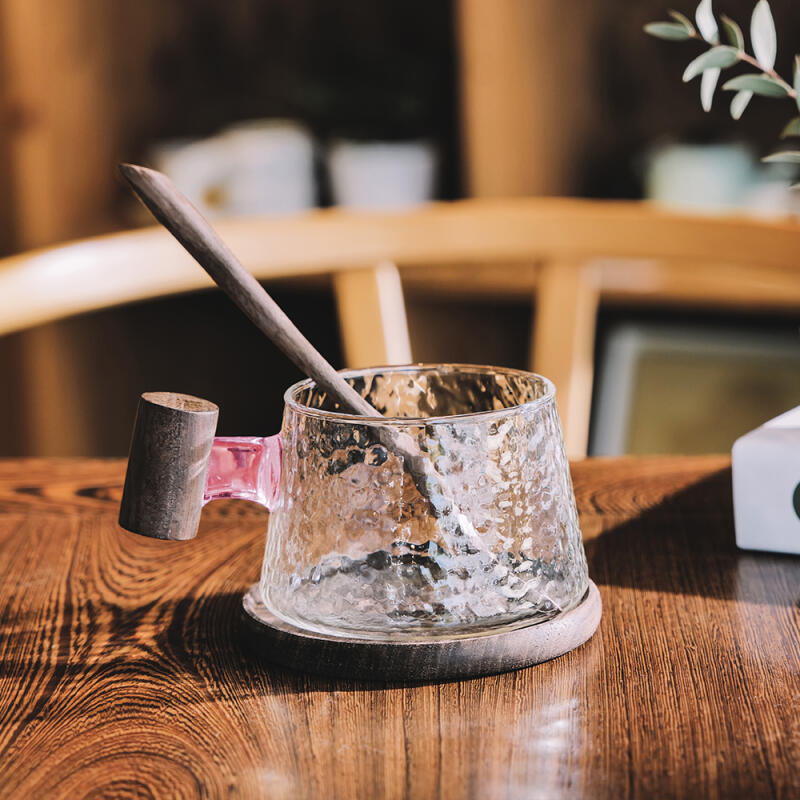 Gowon Gyeosamu Glasbecher + Holzuntersetzer Set of 2, Transparent