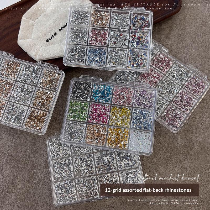 Cut Small Round Rhinestones With High-Shine Finish Flatback Inlay Nail Art Crystals For Uv Gel Nails Or Stage Makeup