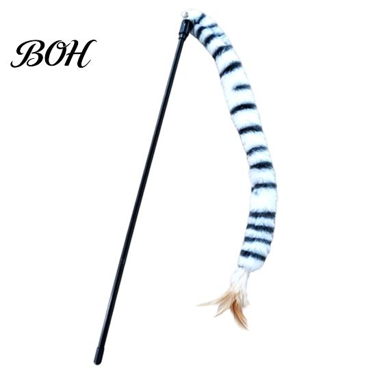 Durable Cat Play Stick Funny Toy, Toys for Indoor Cats, Interactive Scratch-resistant Toy Teaser Wand, Plush Kitten Toys, Exercise Wand