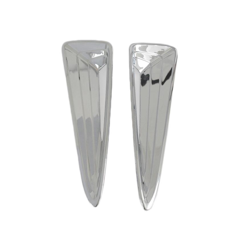 2pcs/set  ABS Chrome Exterior Front Bumper Side Grille Cover Trim For Toyota C-HR CHR 2016-2017 2018 Car Styling