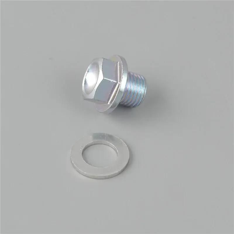 Oil Drain Plug with Seal/Gasket Locking Screw Oil Sump for Honda Odyssey Civic Fit SDL CRV