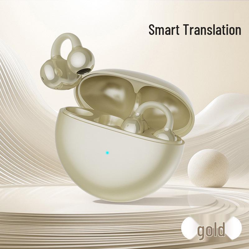 Q72 Wireless Bluetooth Clip-On Earbuds: Noise Cancelling, Long Battery, Comfortable for Sports.