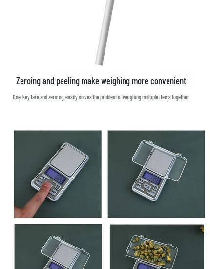High-Precision Portable Kitchen Scale for Jewelry, Baking, Tea, Bird's Nest - Gram Weight Electronic Scale
