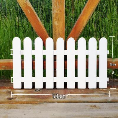White Decorative Plastic Picket Fence for Garden, Flower Beds, Indoor Kindergartens, and Christmas Displays