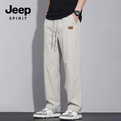 JEEP SPIRIT Unisex Wide-Leg Casual Pants