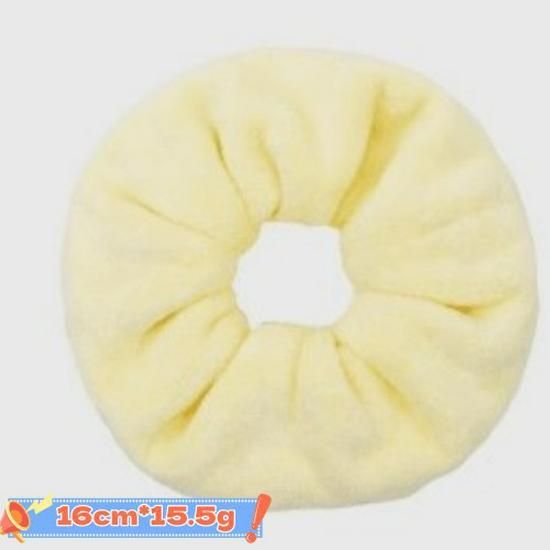 Super Absorbent XL Plush Hair Towel Scrunchie - Gentle, Damage-Free, Dual-Use for Hair & Face Washing