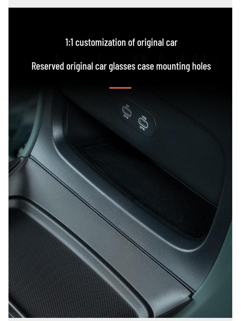 DUGU/YU7 Car Armrest Storage Box - Silicone Organizer for Center Console
