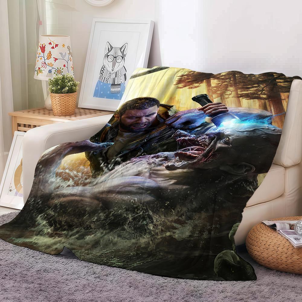 Game Dying Light The Beast Blanket Soft and Skin Friendly For Couch Bed Napping Bedspread All Seasons Comforter