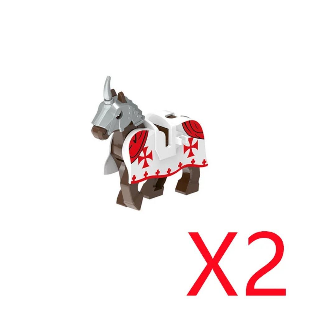 

3-8СМ Строительная игрушка Средневековая военная архитектура Строительные блоки Персонаж Рыцарь Боевой конь Щит Конь Веревка Седло Креативные аксессуары Подарок Игрушка