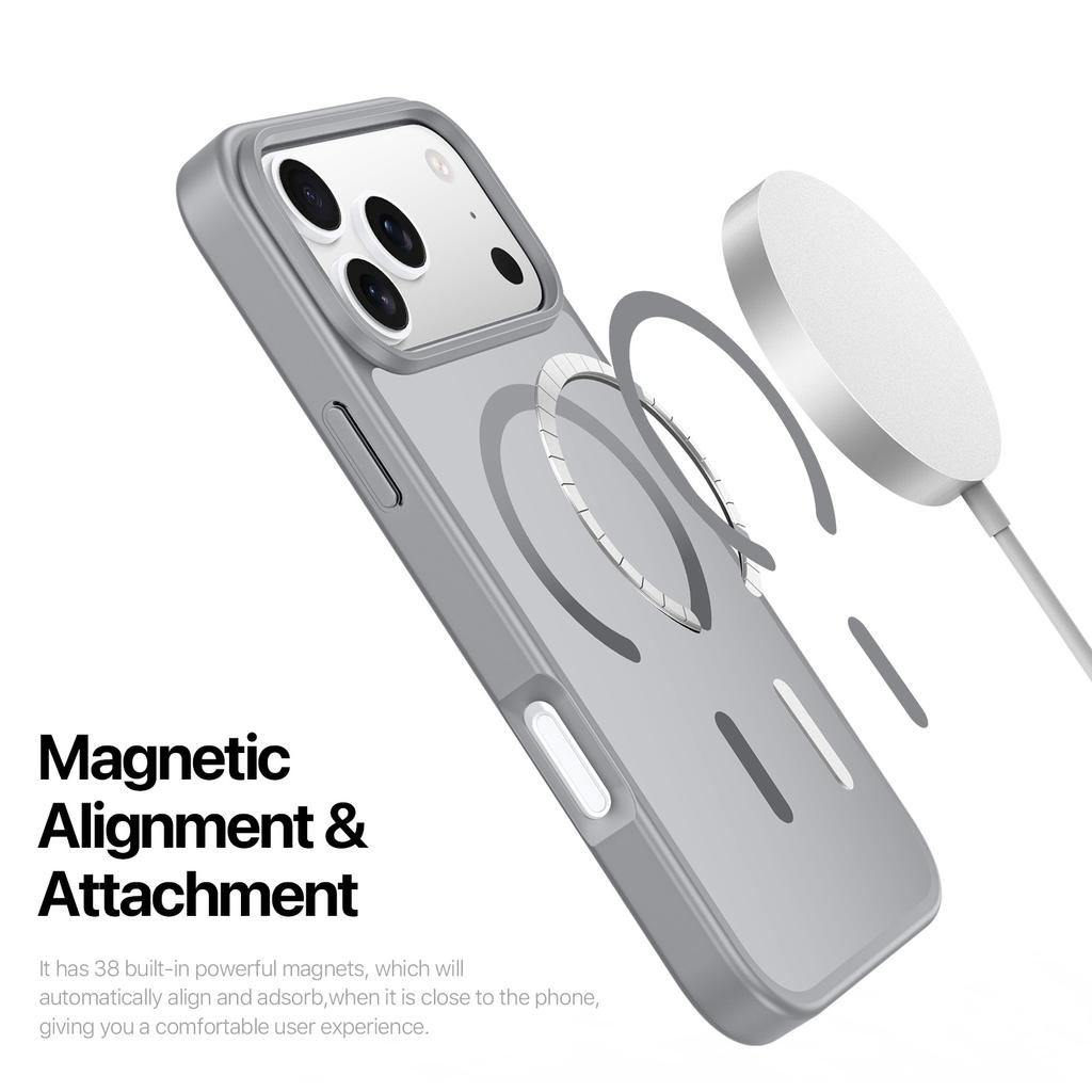 Magnetic Charging Phone Cases for iPhone 17 Pro Max Premium Protective Case Shockproof Slim Cover for iPhone 17 Pro