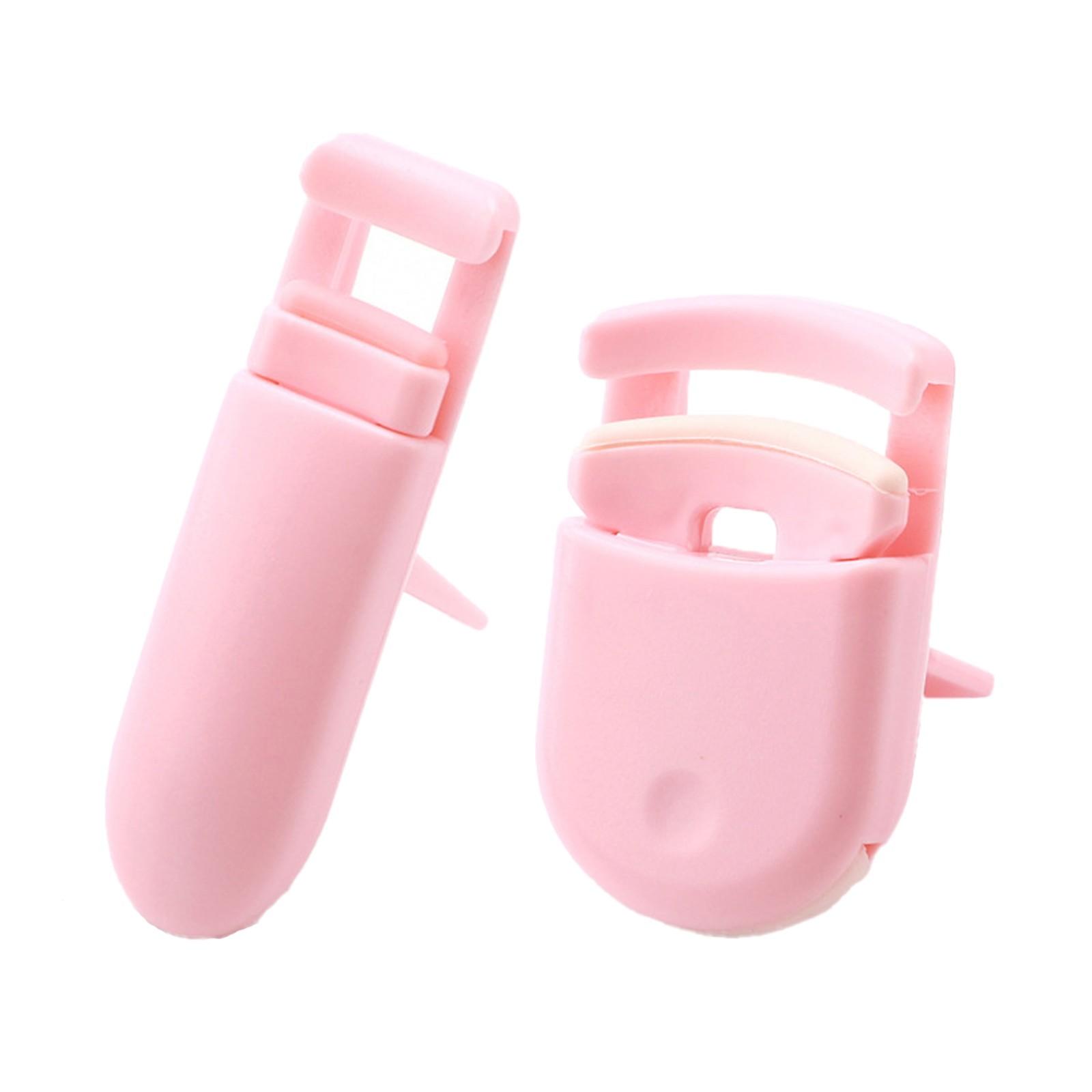 

Пластиковые щипцы для завивки ресниц без зажима для мяса, портативный пресс для завивки ресниц с широким углом, локальные щипцы для завивки ресниц One Size розовый