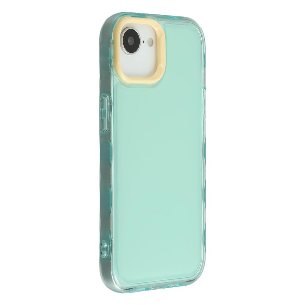 For iPhone 16e Case Inner Wave Pattern TPU+Acrylic Phone Cover