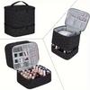 Large Capacity Cosmetic Bag, High-end PVC Portable Women's Bag, Nail Polish Storage Bag, Manicure Tote Bag