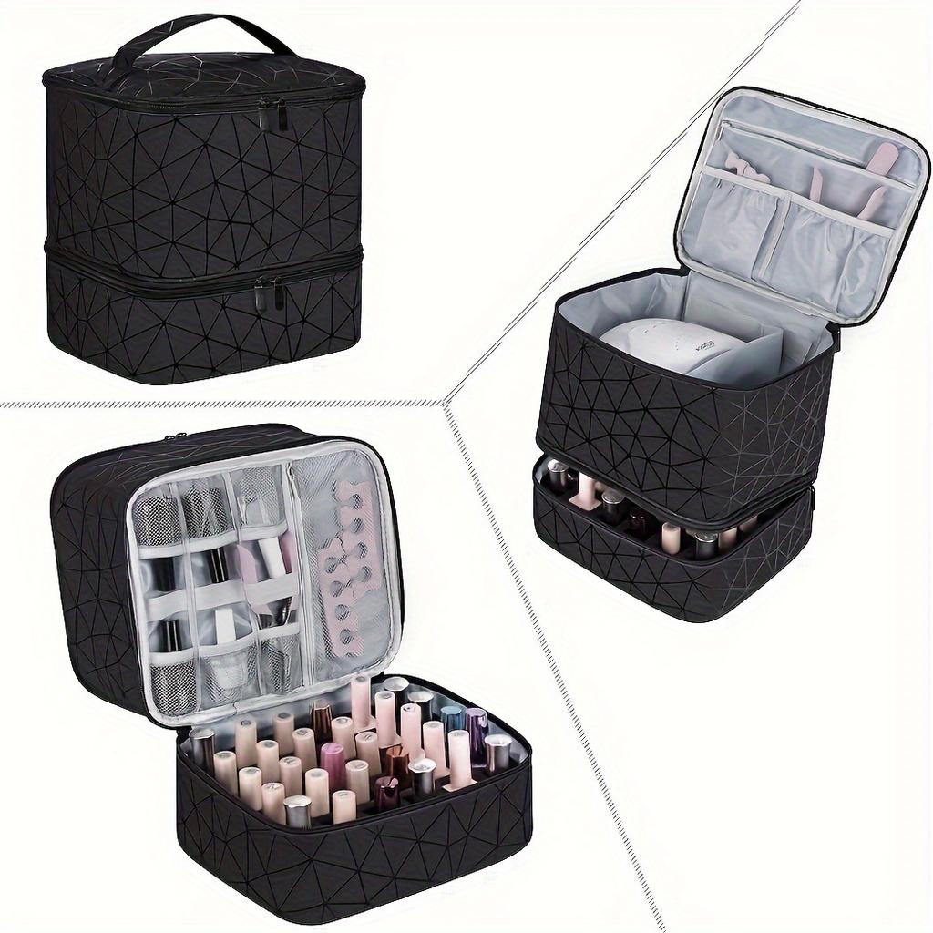 Large Capacity Cosmetic Bag, High-end PVC Portable Women's Bag, Nail Polish Storage Bag, Manicure Tote Bag