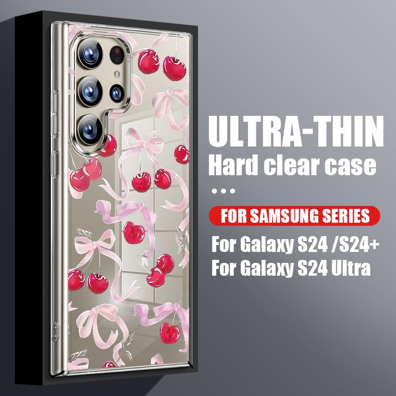 Etui na telefon z wzorem misia kreskówkowego dla Samsung Galaxy S26 S25 S24 S23 Ultra S22 Plus S21 S25 FE A56 A36 A26 A55 A54 A15 Przezroczyste etui
