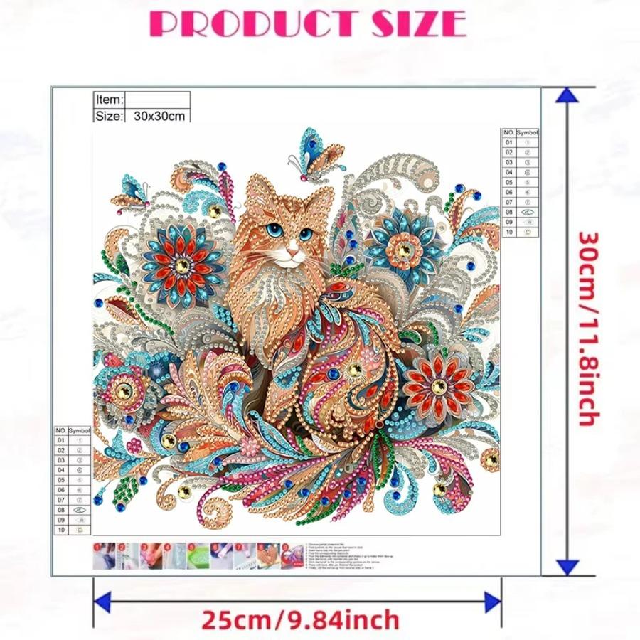5D Diamond Painting Mosaic Cat Animal Embroidery Picture Of Rhinestones Wall Art Handicraft Home Decor