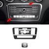 Central Console AC CD Panel Cover Trim Carbon Fiber Decoration Stickers For Mercedes-Benz A B Class W176 W246 CLA C117 GLA X156