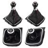 High-quality 5/6 Speed Car Accessories Gear Shift Knob Leather Manual Stick HandBall For VW Golf 5/6 MK5 MK6 Scirocco(2009)