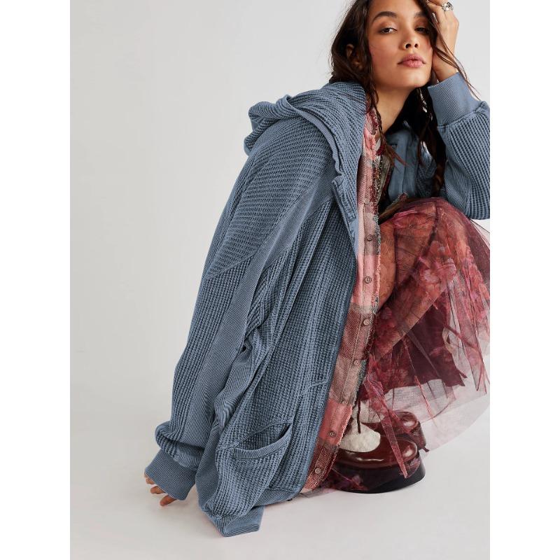 

JPNTKY Женская мода Повседневные однотонные с принтом Толстовки и свитшоты с длинным рукавом, капюшоном и воротником на молнии XL