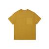Levis Logo Embroidered Round Neck Loose Short Sleeve T-Shirt Men Tops Yellow A3697-0001