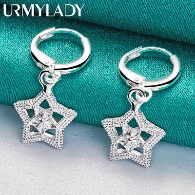 925 Sterling Zilveren Sterrenoorbellen voor Dames, modieuze sieraden voor bruiloften, verlovingen en feestjes.