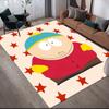 Eric Cartman Flannel Printed Carpet, Home Sofa Decoration for Living Room & Bedroom, Non‑Slip Play Flannel Floor Mat for Game Room