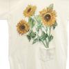 PRINTS OF TAILS 90s Made In USA Old Sunflower Short Sleeve One Piece Women Used