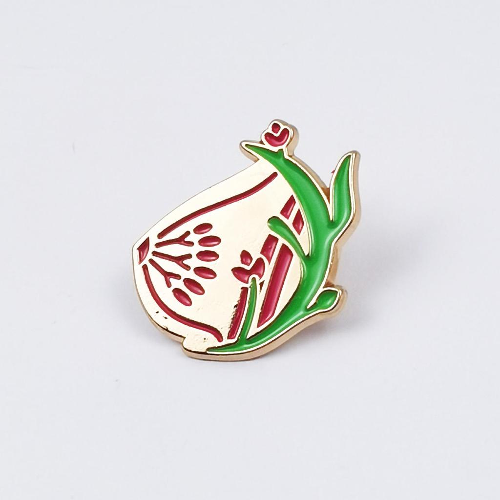 Cartoon Organ Brooch: Cherish the Body Souvenir Metal Badge