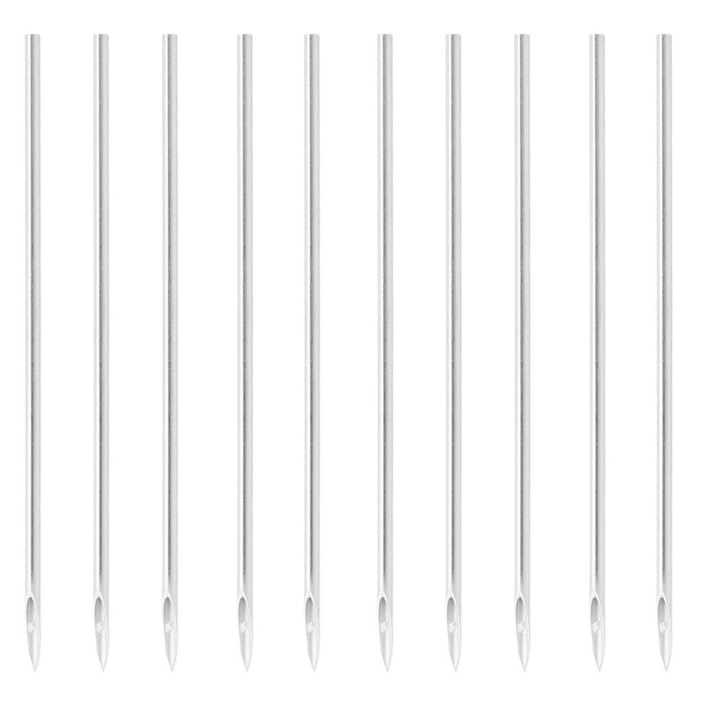 100 buc Ace pentru Body Piercing Dezinfectabile Oțel Inoxidabil 316 Ace de Piercing 16G 1.2MM