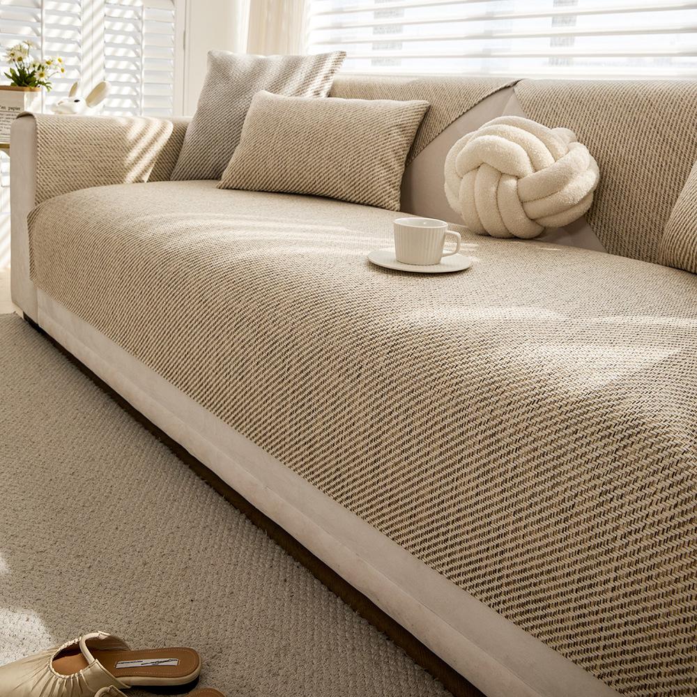 New Sofa Cushion Light Luxury High-End Four-Season Universal Non-Slip Leather Sofa Special Cover Cover Cloth Seat Cushion Cover Towel