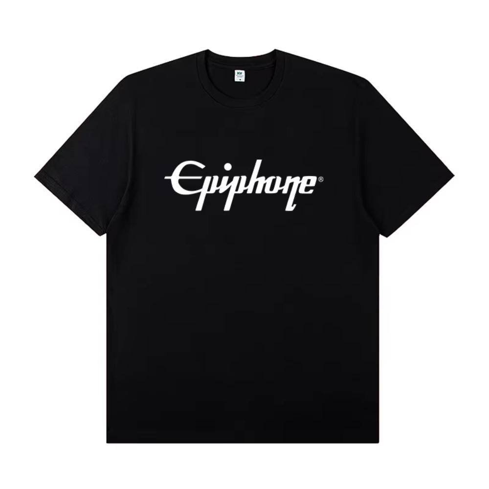 Epiphone Epiphone Guitar Peripheral Short Sleeve Men Women T-shirt Rock Band Music Festival Practice Performance Summer Clothing