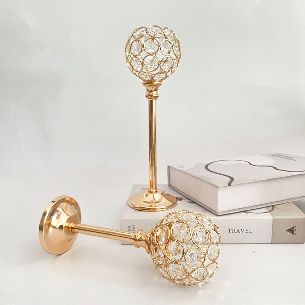 Bougeoir en cristal moderne pour bougie chauffe-plat, pour la maison, pour fête de Noël, mariage, salle à manger, décoration de centre de table