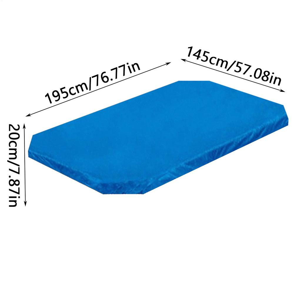 

Rectangular Pool Cover PE Aboves Ground Pool Cover For Outdoor Pool Accessory Waterproof Rectangle Frame Swimming Pool Cover