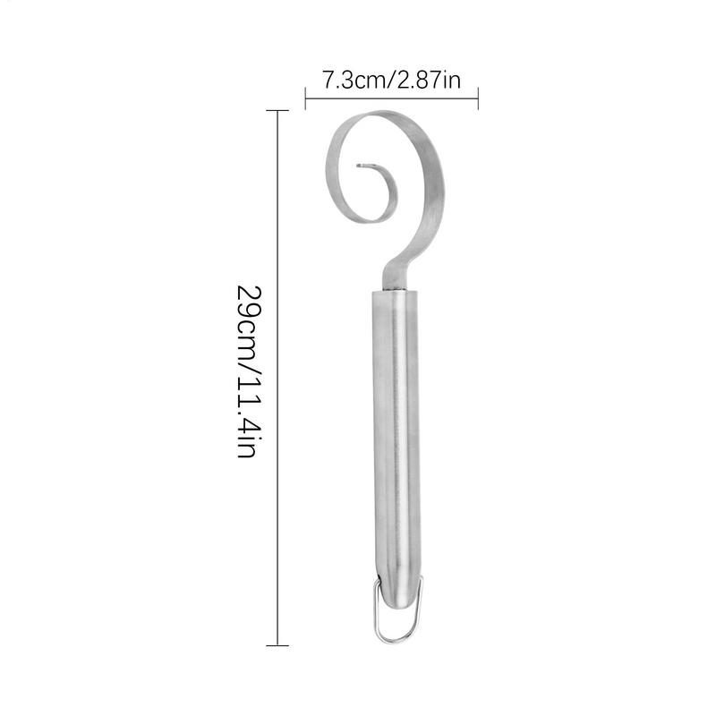 Dough Whisk Manual Mixer Tool For Bread Making Stainless Steel Thickened Non-stick Home Kitchen Utensils For Pizza Pastry